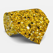 Goldener Glittery Sonnenschein Krawatte (Gerollt)