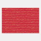 Goldener Glitzer auf dem Set von 3 Weihnachten Geschenkpapier Set (Vorderseite 3)