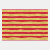 Goldener Glitzer auf dem Set von 3 Weihnachten Geschenkpapier Set (Vorderseite 2)