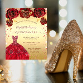 Goldener Glitzer aus Quinceanera, Blumenkostüm Flyer