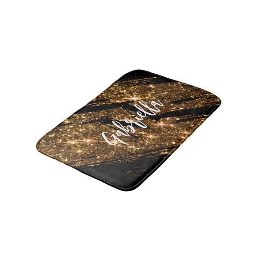 Goldener Glitzer Badematte (Schrägansicht)