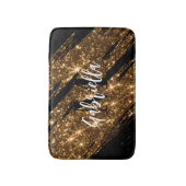 Goldener Glitzer Badematte (Vorderseite Vertikal)