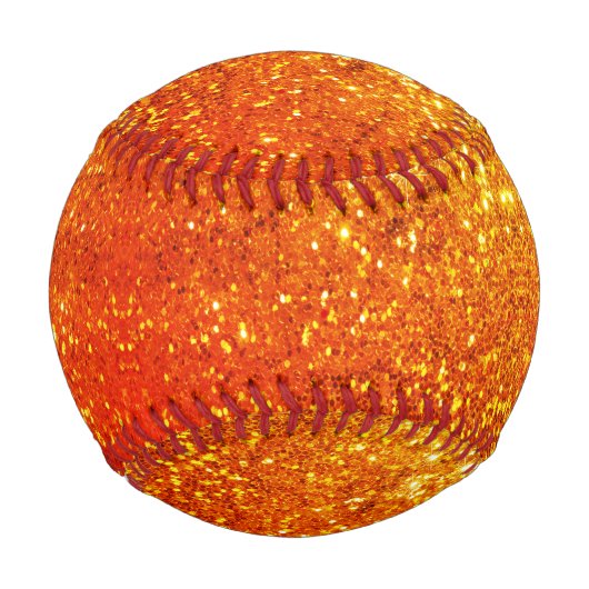 Goldener Glitzer Baseball (Vorderseite)