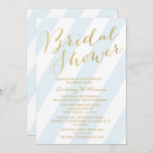 Goldener Glitzer Bridal Dusche Einladungen (Vorne/Hinten)