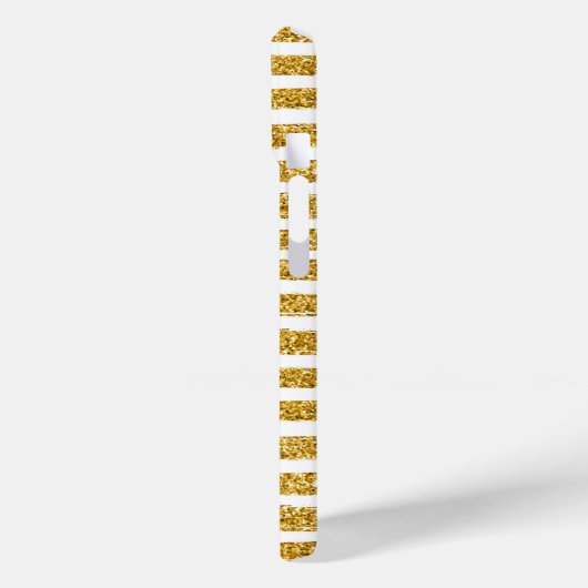 Goldener Glitzer Case-Mate iPhone Hülle (Rückseite / Links)