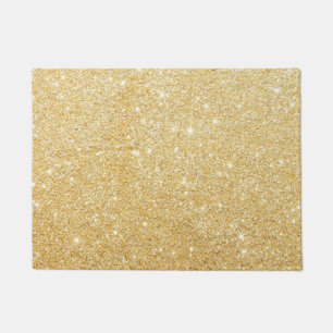 Goldener Glitzer-Diamant Fußmatte
