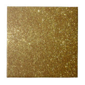 Goldener Glitzer - Digitaldruck Fliese (Vorderseite)