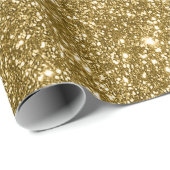 Goldener Glitzer - Digitaldruck Geschenkpapier (Rolleneckpunkt)