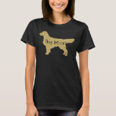 Goldener Glitzer | Dog Mum T-Shirt (Vorderseite)