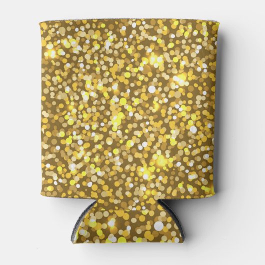 Goldener Glitzer Dosenkühler (Vorderseite)