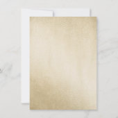 Goldener Glitzer - Einladung zum 50. Hochzeitstag (Rückseite)