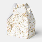 Goldener Glitzer, elegant und wunderschön Geschenkschachtel (Rückseite)