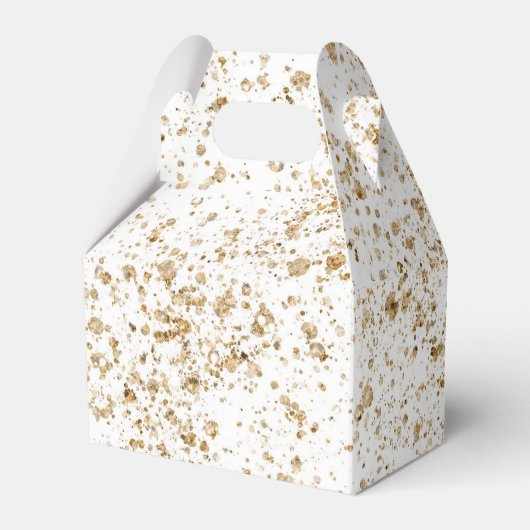 Goldener Glitzer, elegant und wunderschön Geschenkschachtel (Vorderseite)