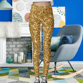 Goldener Glitzer Elegante Glitzern Niedliche Mama Leggings