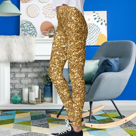 Goldener Glitzer Elegante Glitzern Niedliche Mama Leggings