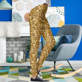 Goldener Glitzer Elegante Glitzern Niedliche Mama Leggings