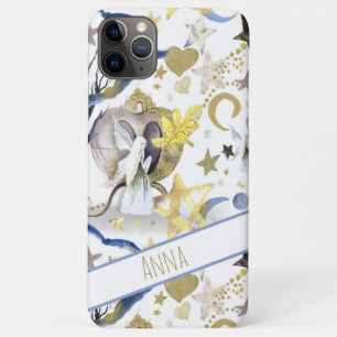 *~* Goldener Glitzer Fairly Moon Stars Burg Case-Mate iPhone Hülle