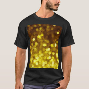 Goldener Glitzer: Festliche Weihnachtsstruktur. T-Shirt