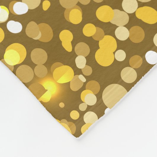 Goldener Glitzer Fleecedecke (Ecke)