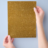 Goldener Glitzer Flyer (Hand)