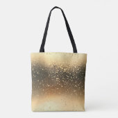 Goldener Glitzer Funkeln Tasche (Rückseite)