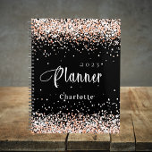 Goldener Glitzer für Schwarze Rose 2026 Planer