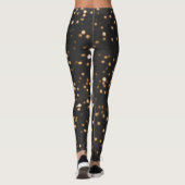 Goldener Glitzer Glitzern Leggings (Rückseite)