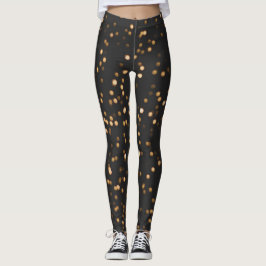 Goldener Glitzer Glitzern Leggings