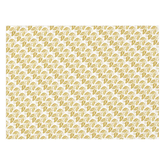 Goldener Glitzer Heilige Beere, trendige Weihnacht Tischdecke (Vorderseite (Horizontal))