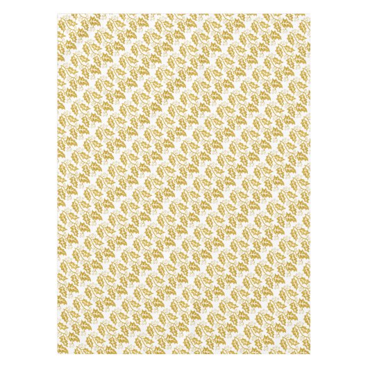 Goldener Glitzer Heilige Beere, trendige Weihnacht Tischdecke (Vorderseite)