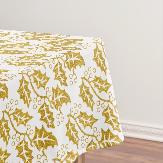 Goldener Glitzer Heilige Beere, trendige Weihnacht Tischdecke (Beispiel)