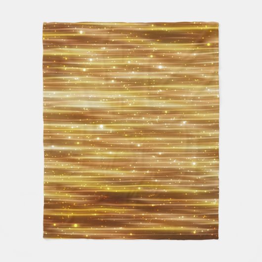 Goldener Glitzer: Heller Abstrakter Hintergrund. Fleecedecke (Vorderseite)