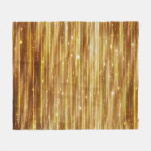 Goldener Glitzer: Heller Abstrakter Hintergrund. Fleecedecke (Vorderseite (Horizontal))