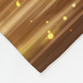 Goldener Glitzer: Heller Abstrakter Hintergrund. Fleecedecke (Ecke)