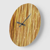 Goldener Glitzer: Heller Abstrakter Hintergrund. Große Wanduhr (Winkel)