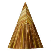 Goldener Glitzer: Heller Abstrakter Hintergrund. Partyhütchen (Rückseite)