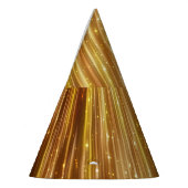 Goldener Glitzer: Heller Abstrakter Hintergrund. Partyhütchen (Links)