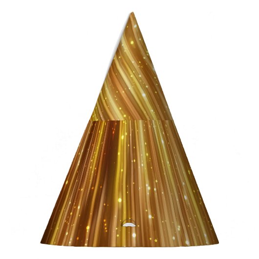 Goldener Glitzer: Heller Abstrakter Hintergrund. Partyhütchen (Links)