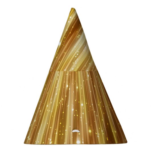 Goldener Glitzer: Heller Abstrakter Hintergrund. Partyhütchen (Rechts)