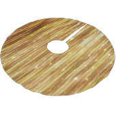 Goldener Glitzer: Heller Abstrakter Hintergrund. Polyester Weihnachtsbaumdecke (Schrägansicht)