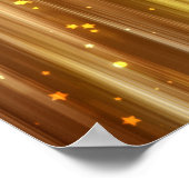 Goldener Glitzer: Heller Abstrakter Hintergrund. Poster (Ecke)