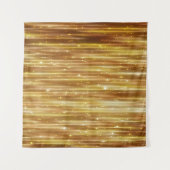 Goldener Glitzer: Heller Abstrakter Hintergrund. Wandteppich (Vorderseite (Horizontal))