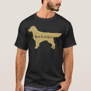 Goldener Glitzer Ihr Text hier T-Shirt
