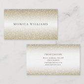 Goldener Glitzer Imitate  Visitenkarte (Vorne/Hinten)