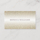 Goldener Glitzer Imitate  Visitenkarte (Vorderseite)