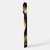 Goldener Glitzer iPhone Hülle (Linke Seite)