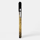 Goldener Glitzer iPhone Hülle (Linke Seite)