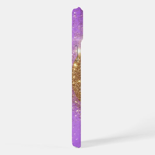 Goldener Glitzer iPhone Hülle (Rechte Seite)