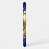 Goldener Glitzer iPhone Hülle (Linke Seite)