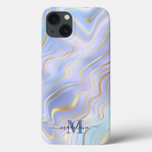 Goldener Glitzer Iridescent Marble Agate Case-Mate Case-Mate iPhone Hülle (Rückseite)
